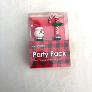 Christmas Wine Stoppers Snowman Candy Cane New